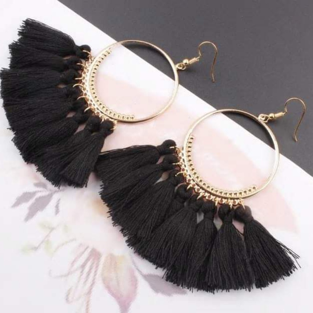 New Bohemian Long Drop Tassel Earrings